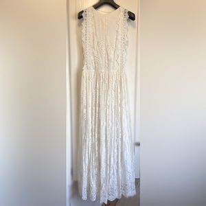 Zimmerman Silk Organza Lace White Dress